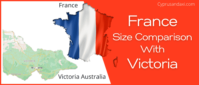 Is France bigger than Victoria Australia