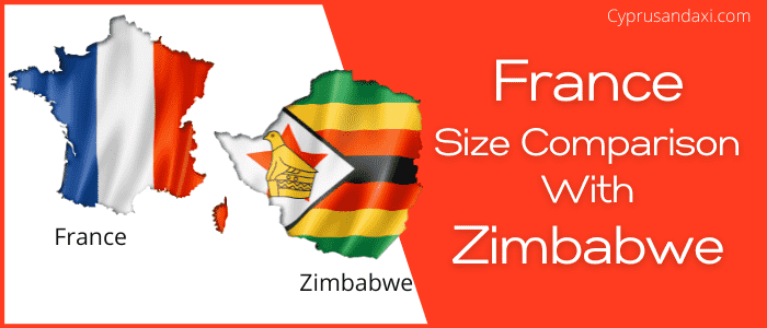 Is France bigger than Zimbabwe