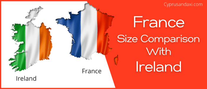 Is France bigger than the Republic of Ireland