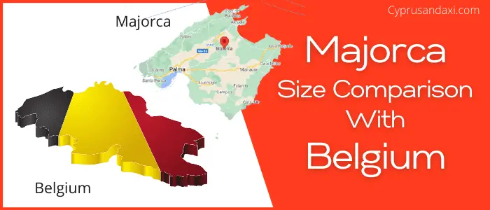 Is Majorca bigger than Belgium