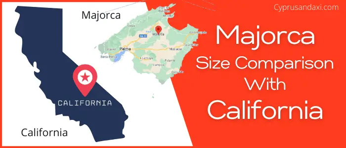 Is Majorca bigger than California