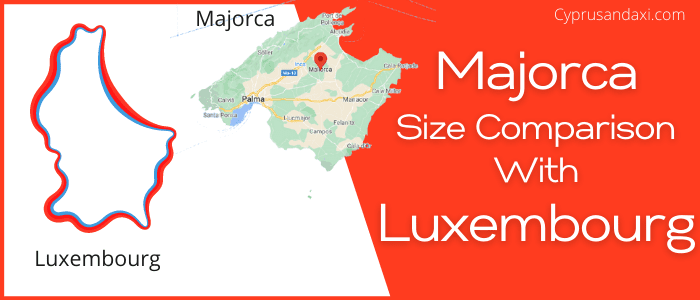 Is Majorca bigger than Luxembourg