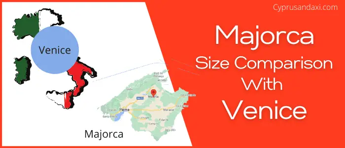 Is Majorca bigger than Venice
