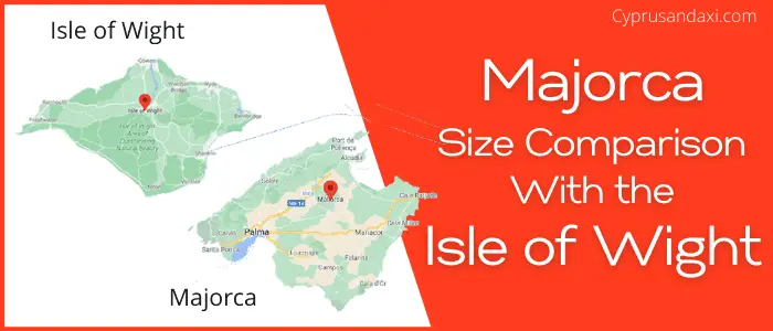 Is Majorca bigger than the Isle of Wight