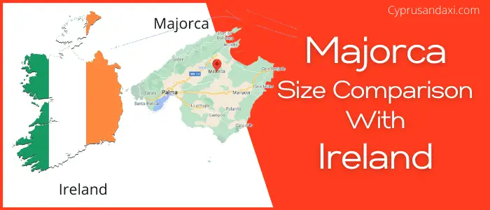 Is Majorca bigger than the Republic of Ireland