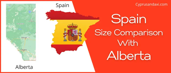 Is Spain bigger than Alberta