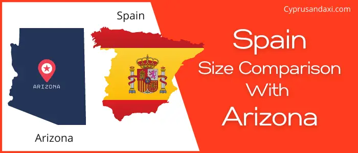 Is Spain bigger than Arizona