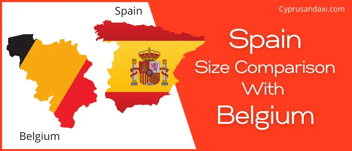 Is Spain bigger than Belgium