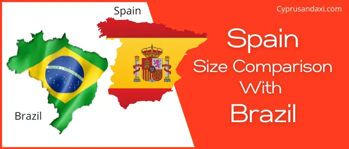 Is Spain bigger than Brazil