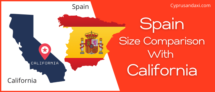 Is Spain bigger than California