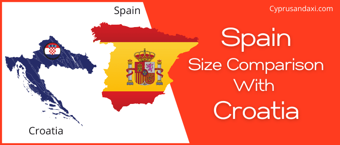 Is Spain bigger than Croatia
