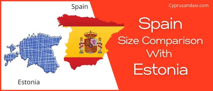 Is Spain bigger than Estonia