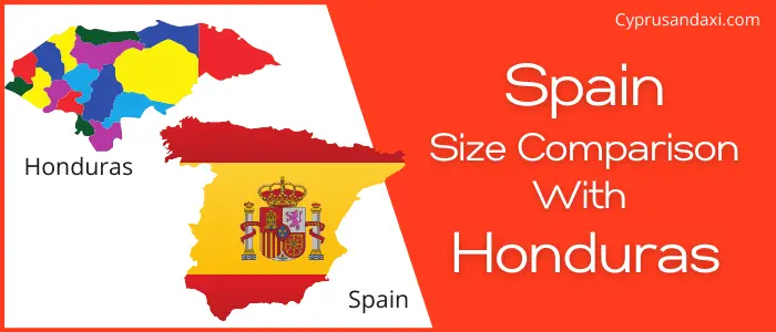 Is Spain bigger than Honduras