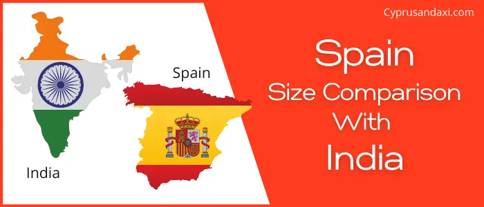 Is Spain bigger than India