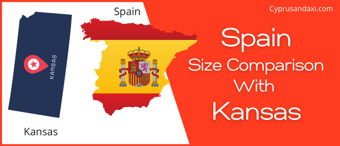 Is Spain bigger than Kansas