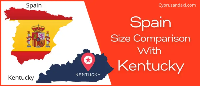 Is Spain bigger than Kentucky