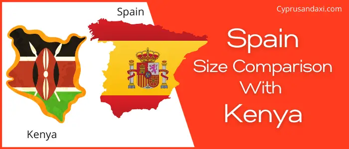 Is Spain bigger than Kenya