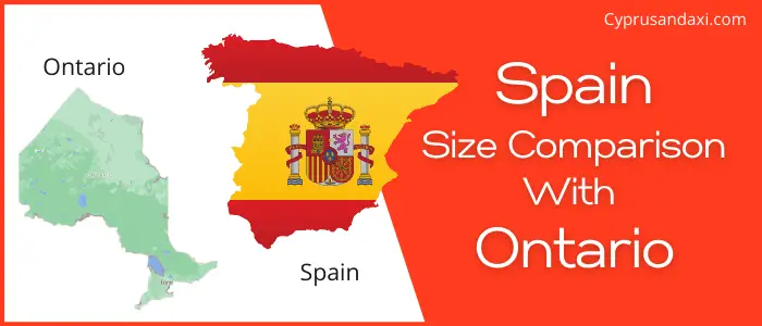Is Spain bigger than Ontario