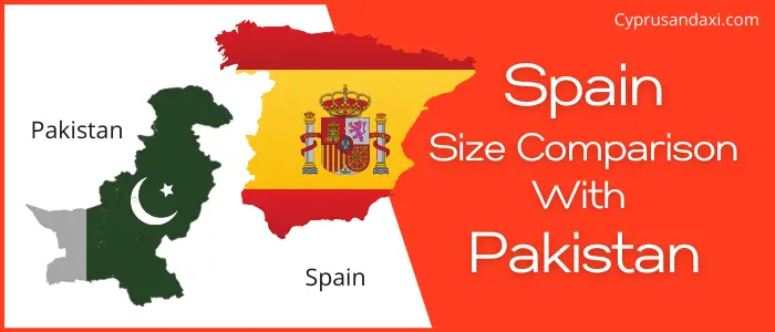 Is Spain bigger than Pakistan