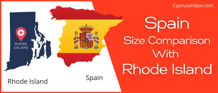 Is Spain bigger than Rhode Island