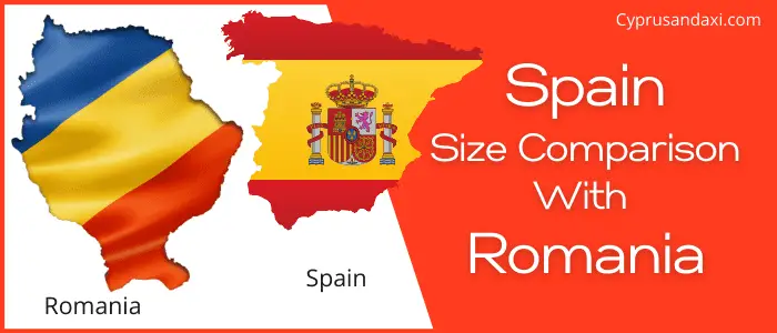 Is Spain bigger than Romania