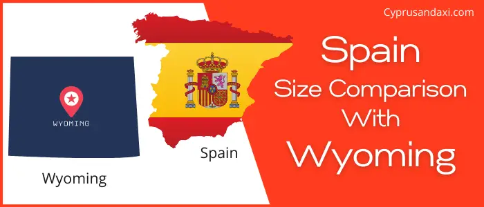 Is Spain bigger than Wyoming