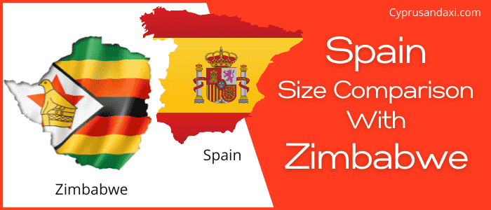 Is Spain bigger than Zimbabwe