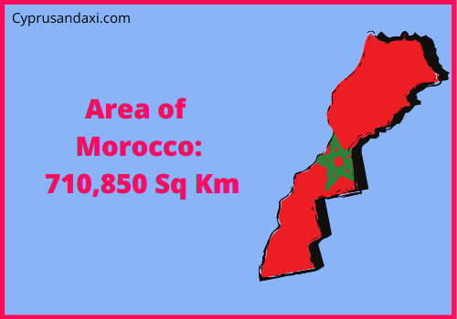 Area of Morocco compared to France