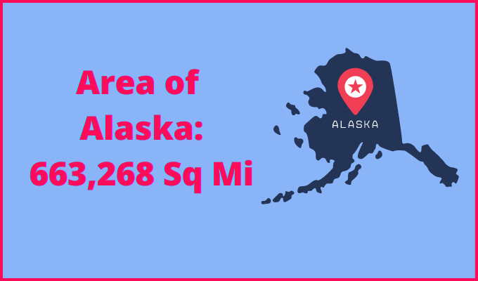 Area of Alaska compared to Oregon