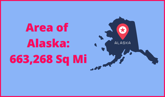 Area of Alaska compared to Rhode Island
