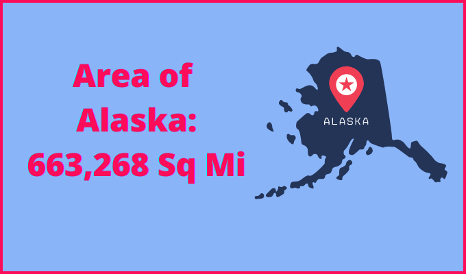 Area of Alaska compared to Tennessee