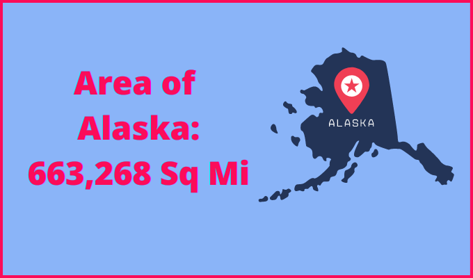 Area of Alaska compared to Washington