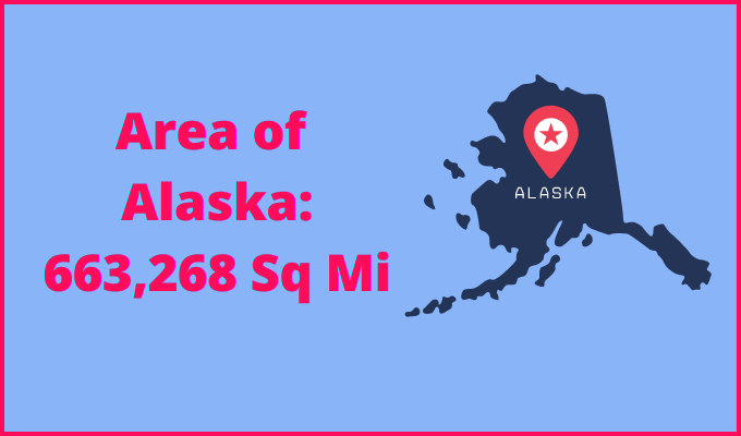 Area of Alaska compared to West Virginia