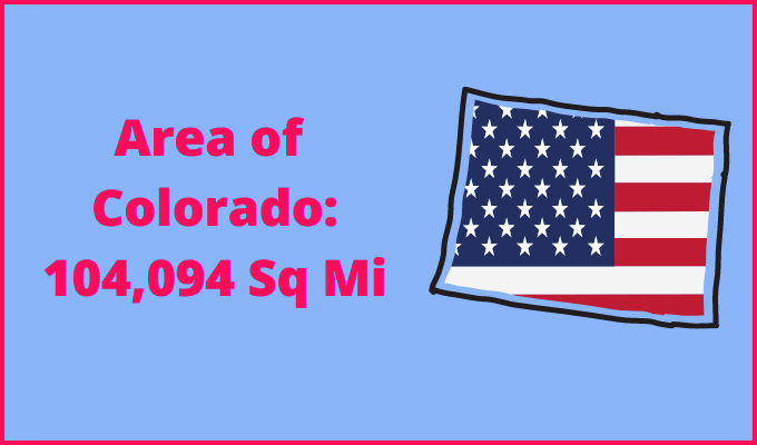 Area of Colorado compared to Alabama