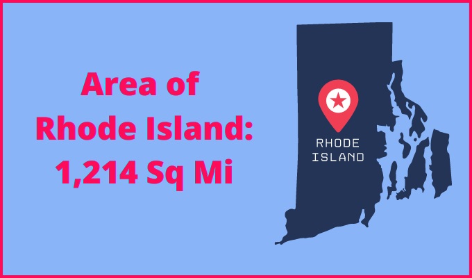 Area of Rhode Island compared to Alabama