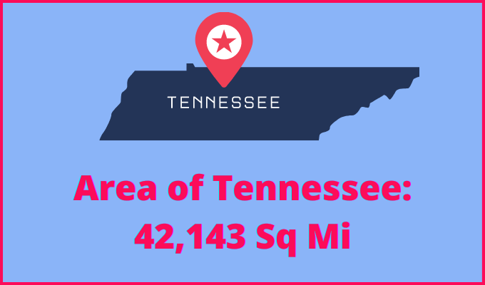 Area of Tennessee compared to Alaska