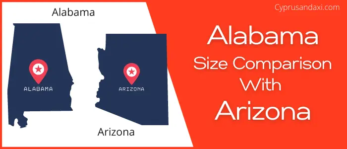 Is Alabama bigger than Arizona