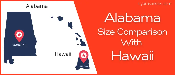 Is Alabama bigger than Hawaii