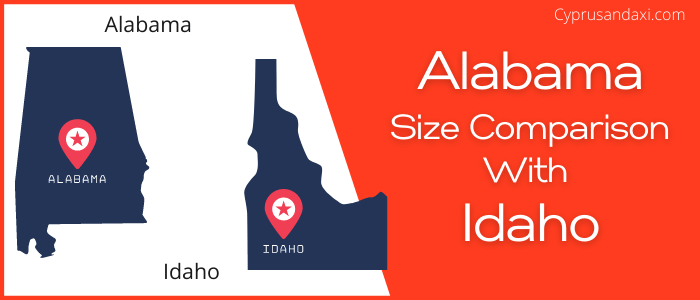 Is Alabama bigger than Idaho