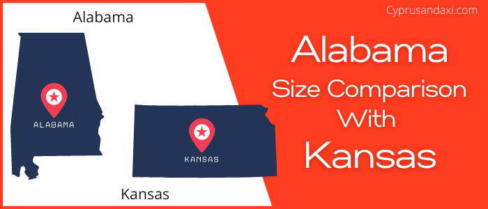 Is Alabama bigger than Kansas