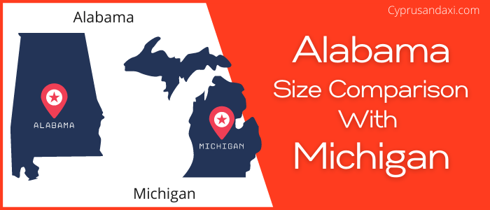 Is Alabama bigger than Michigan