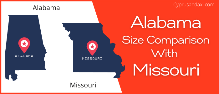 Is Alabama bigger than Missouri