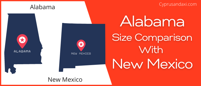 Is Alabama bigger than New Mexico
