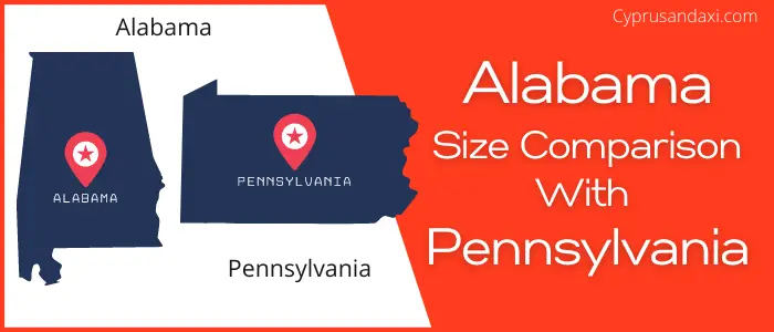 Is Alabama bigger than Pennsylvania