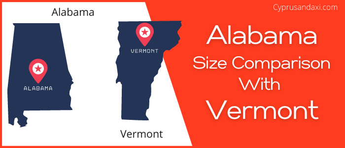 Is Alabama bigger than Vermont