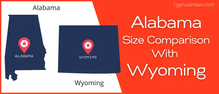 Is Alabama bigger than Wyoming