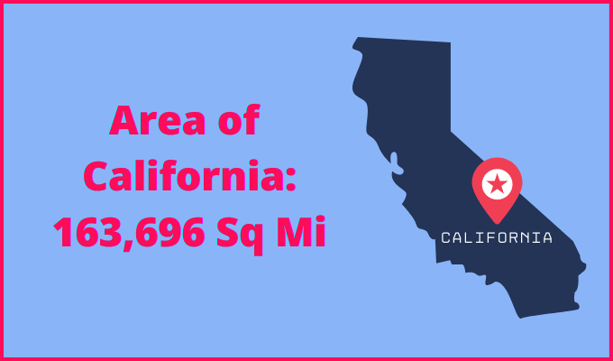 Area of California compared to New Hampshire