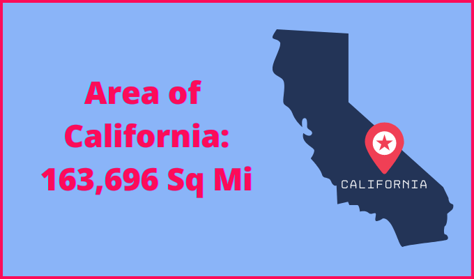 Area of California compared to New Jersey