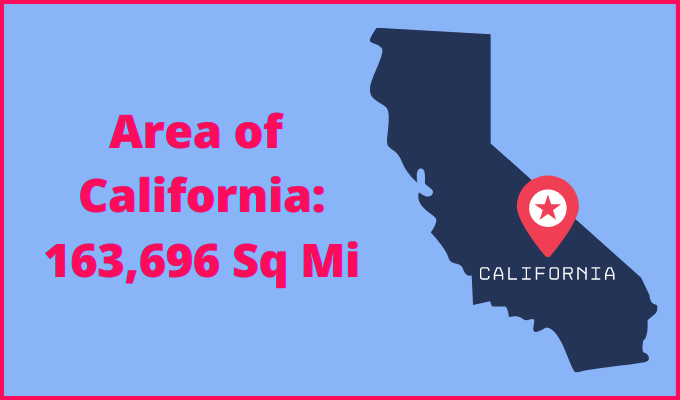 Area of California compared to Virginia