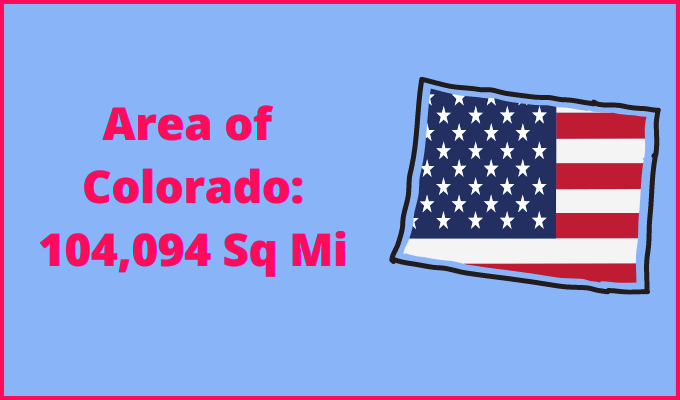 Area of Colorado compared to Maryland